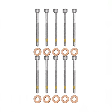 10x Zylinderschraube und 15×7.15×3.0 mm Dichtringe Einspritzdüse für Mercedes