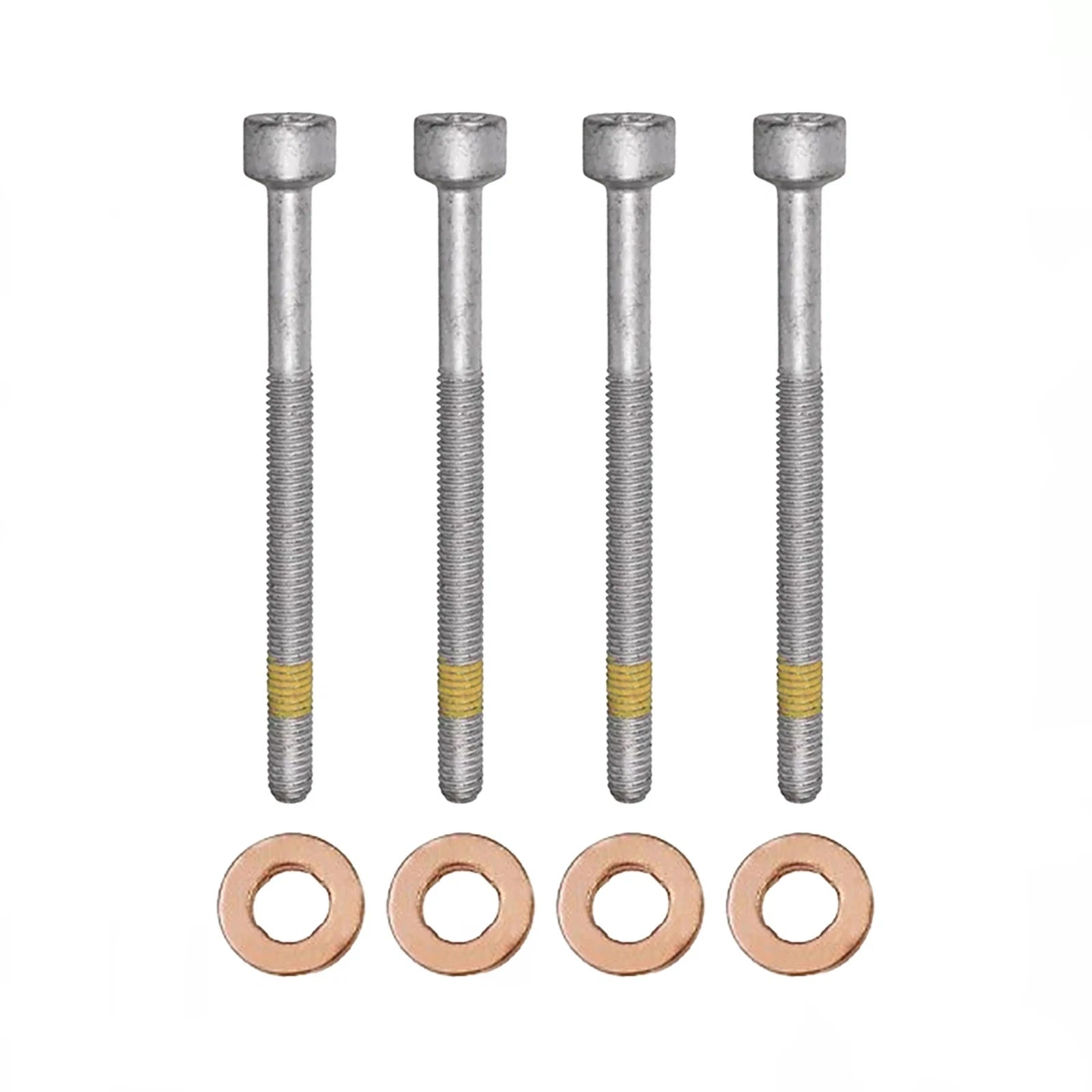 4x Zylinderschraube und 15×7.15×3.0 mm Dichtringe Einspritzdüse für Mercedes