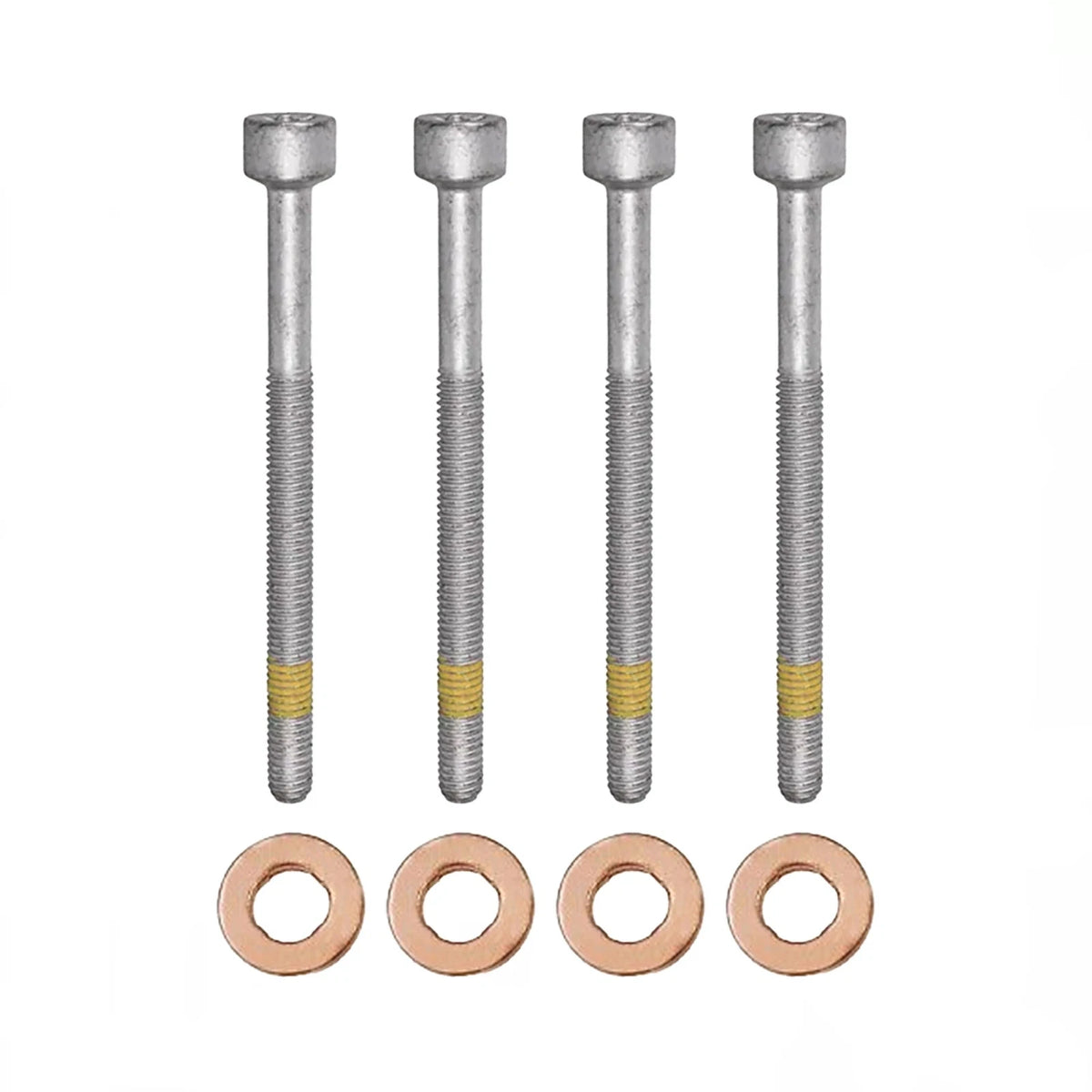 4x Zylinderschraube und 15×7.15×3.0 mm Dichtringe Einspritzdüse für Mercedes
