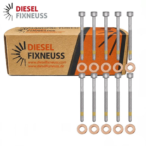 10x Cylinder Screw & Injector Seal 15x7.15x3.0 mm for Mercedes