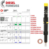 Diesel EJDR00101Z Delphi Injector Report on Carbon Zapp Test Machine