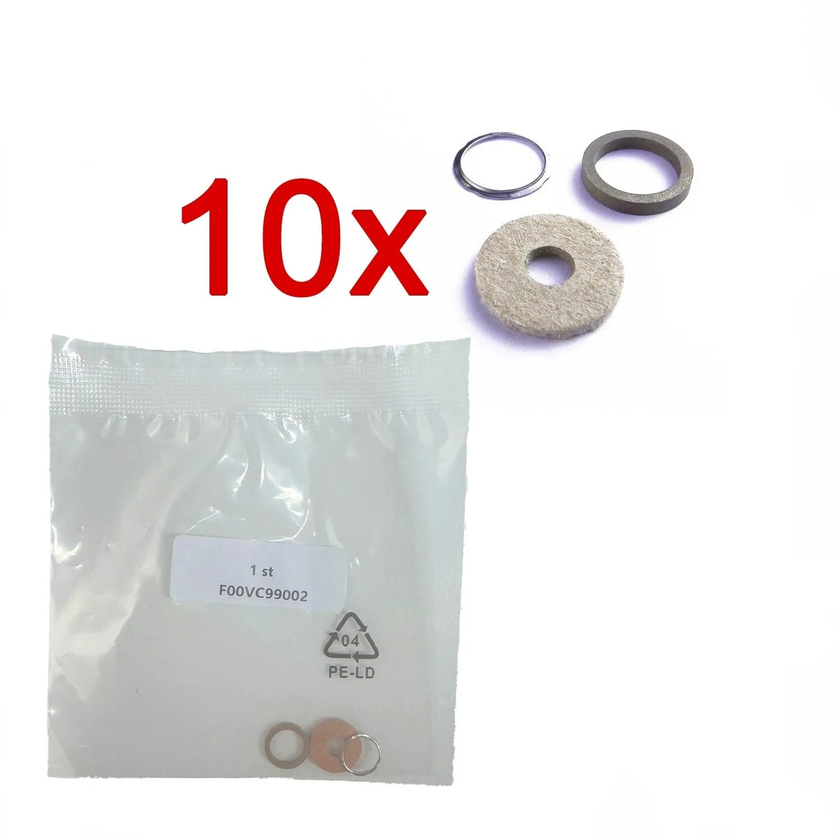 10x Common Rail Reparatur Dichtsatz für Bosch Injektor Einspritzdüse Dichtung