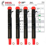 4x RENAULT DELPHI Einspritzdüse Injektor 28237259 28232234 EJBR05601D 166000897R