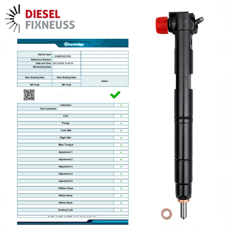 4x EMBR00203D Inyector de combustible Denso Hyundai 1.4 CRDi i30 226648 Inyector de combustible 338002A780