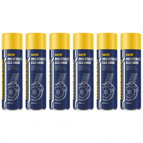 MANNOL 9670 Montage Cleaner Bremsenreiniger Teilereiniger Entfetter 6x500 ml